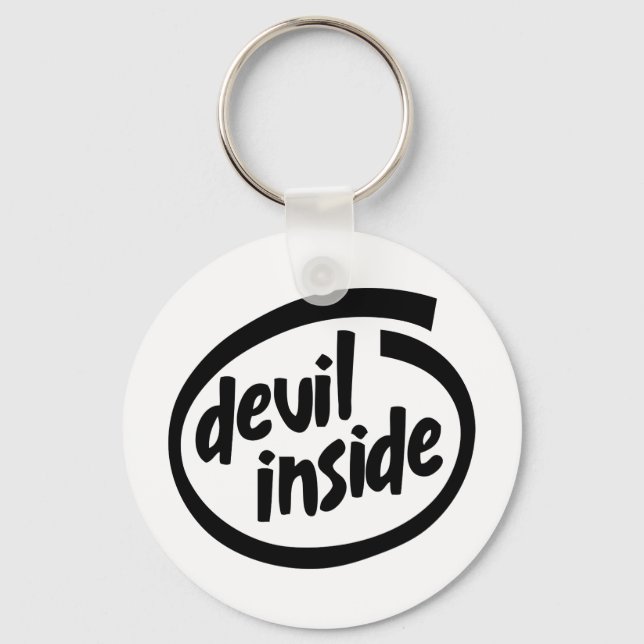Devil Inside Key Ring (Front)