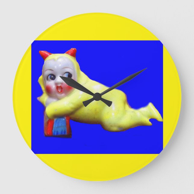 devil-ish little imp large clock (Front)