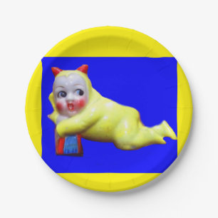 devil-ish little imp paper plate