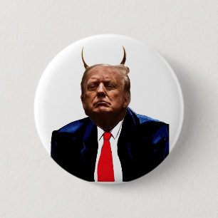 Devil J. Trump 6 Cm Round Badge