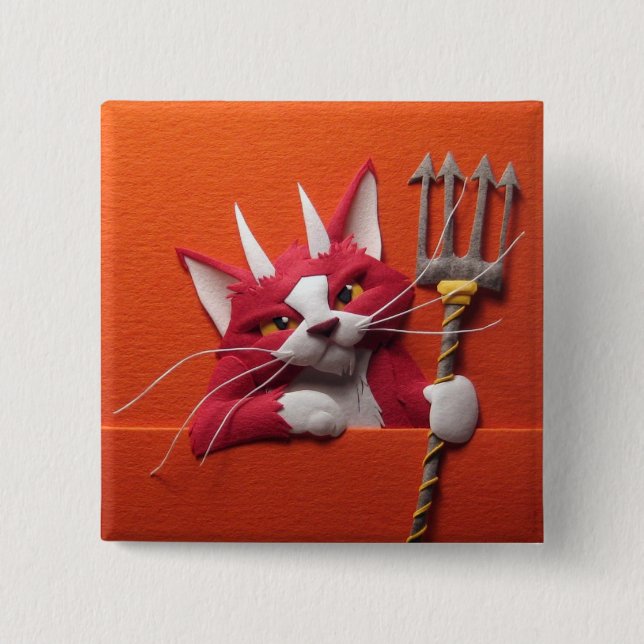 Devil Kitten Button (Front)