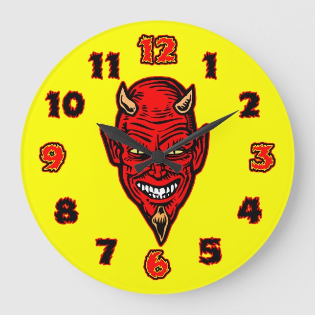 Devil Large Clock (Front)