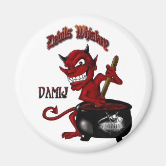 Devil LARGE w-Reaper LOGO - BUTTON Magnet