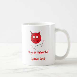 devil, mug of immortal human souls