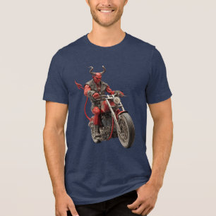 Devil on Bike Tri-Blend Shirt