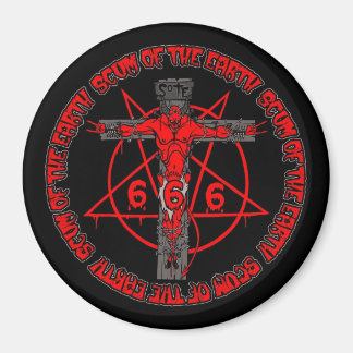 DEVIL ON THE CROSS MAGNET
