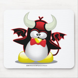 Devil Penguin Mouse Mat