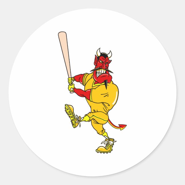 Devil Player Classic Round Sticker (Front)