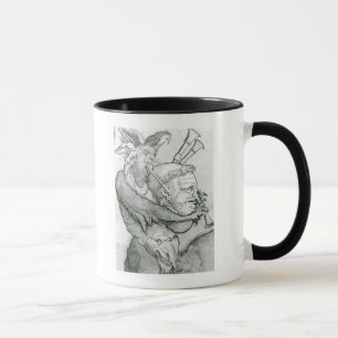 Devil Playing Man's Head as a Saxophone, 1144 Mug