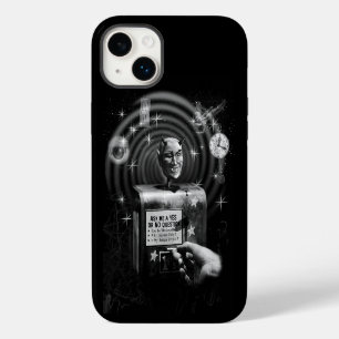 Devil Question Box Vintage Sci-Fi Horror iPhone 14 Plus Case
