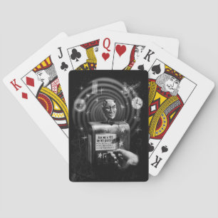 Devil Question Box Vintage Sci-Fi Horror Playing Cards