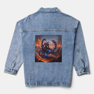 Devil Riding Scorpion Denim Jacket