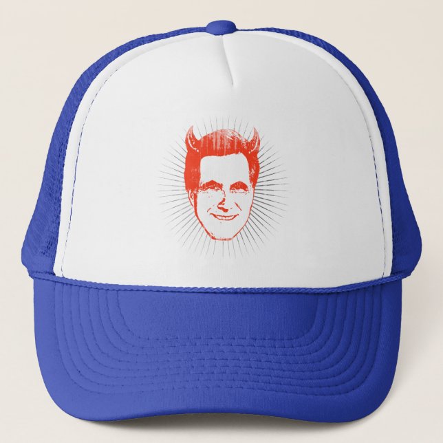 DEVIL ROMNEY BURST.png Trucker Hat (Front)