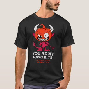 Devil’s pumpkin head for a wicked Halloween T-Shirt