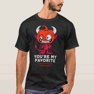 Devil’s pumpkin head for a wicked Halloween T-Shirt