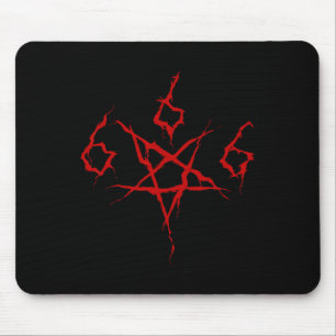 Devil Satan Satanic 666 Pentagram Occult Horror Ha Mouse Mat