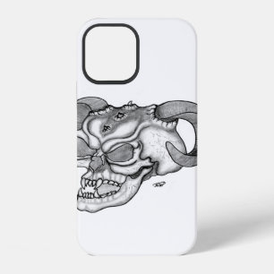 Devil - Skull black and white Design iPhone 12 Case