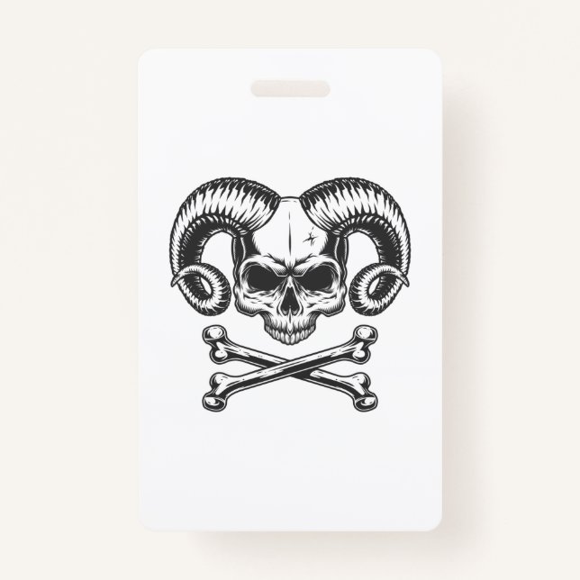 Devil Skull ID Badge (Front)