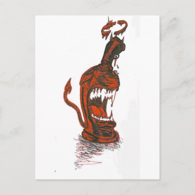DEVIL SPRAY CAN POSTCARD (Front)