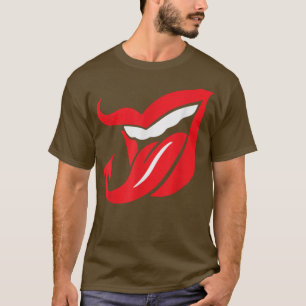 Devil Tongue Lazy Halloween Costume Scary Creepy S T-Shirt
