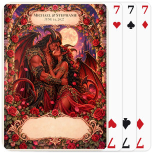 Devil Wedding Guest Book Signing Deck Playing Cards