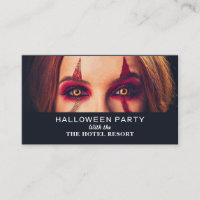 Devil Woman, Halloween Party Ticket Invitation