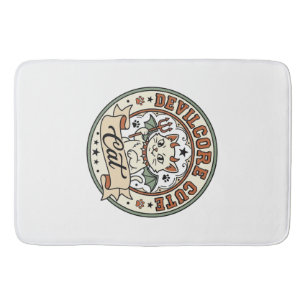 Devilcore Cute Cat Devilcore Cute Cat Vintage Vect Bath Mat