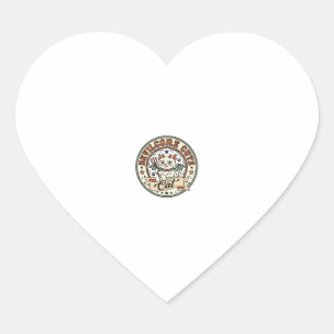 Devilcore Cute Cat Devilcore Cute Cat Vintage Vect Heart Sticker