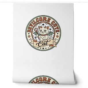 Devilcore Cute Cat Devilcore Cute Cat Vintage Vect Wallpaper