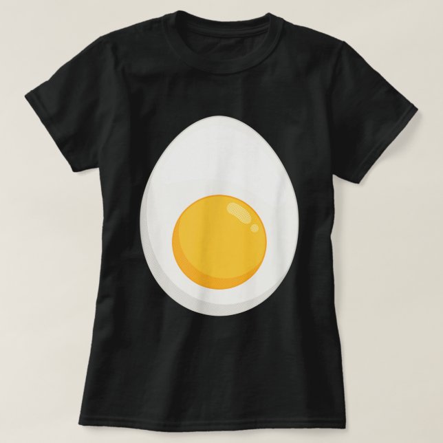 Deviled Egg Costume Devil Horns Halloween Love Egg T-Shirt (Design Front)