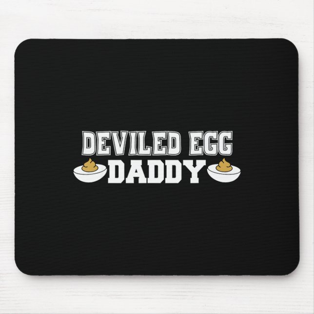 Deviled Egg Daddy - Funny Thanksgiving Deviled Egg Mouse Mat (Front)