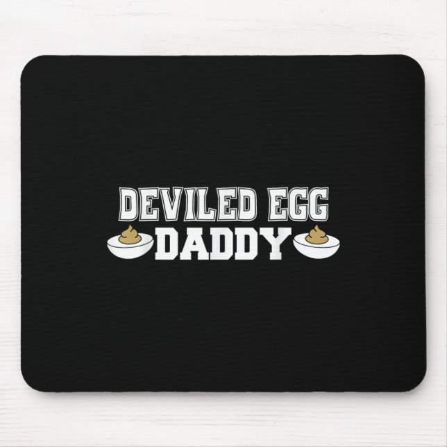 Deviled Egg Daddy - Funny Thanksgiving Deviled Egg Mouse Mat (Front)