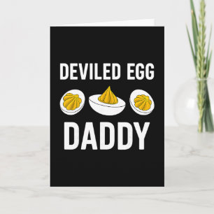 Deviled Egg Daddy Funny Thanksgiving Fathers Day 1 Card