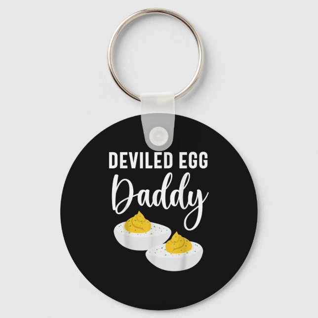 Deviled Egg Daddy Men Women Kids  Key Ring (Front)