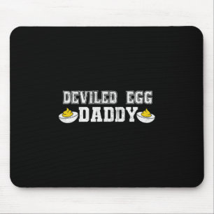 Deviled Egg Daddy Retro Funny Thanksgiving Fathers Mouse Mat