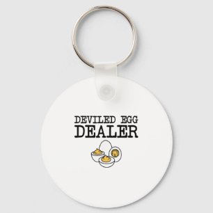 Deviled Egg Dealer Funny Cooking Potluck Thanksgiv Key Ring