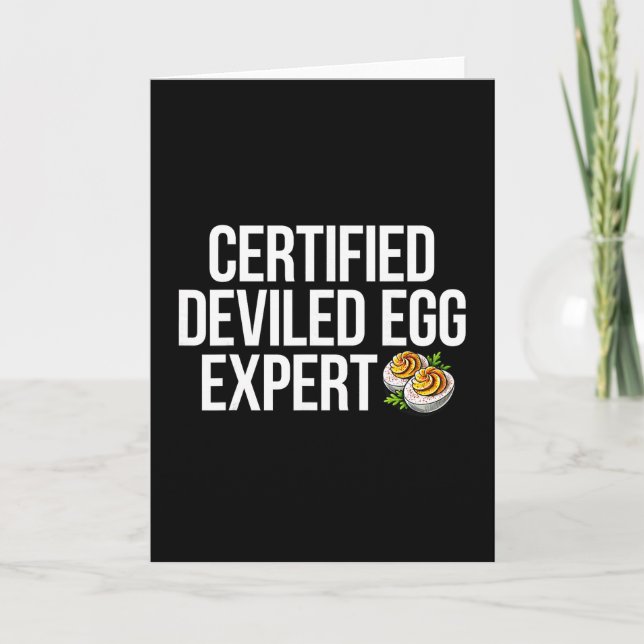 Deviled Egg Expert  Card (Front)