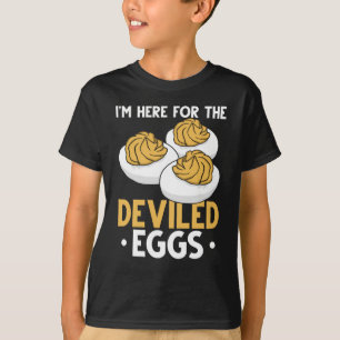 Deviled Egg Food Lover Funny Egg Humour T-Shirt