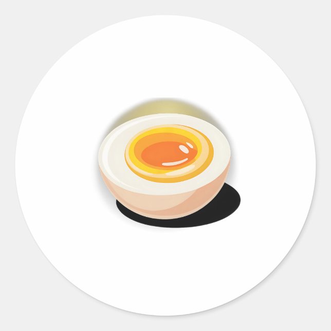 Deviled Egg Funny Thanksgiving Halloween Costume F Classic Round Sticker (Front)