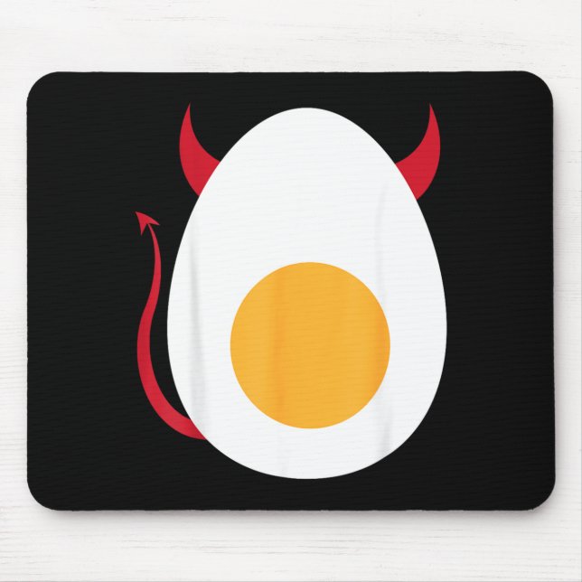 Deviled Egg Halloween Shirt _ Cool Boiled Egg Mouse Mat (Front)