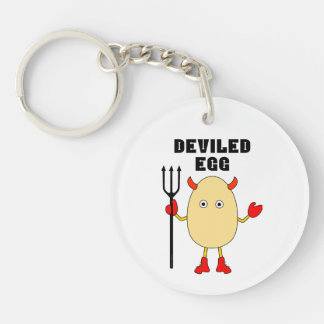 Deviled Egg Key Ring