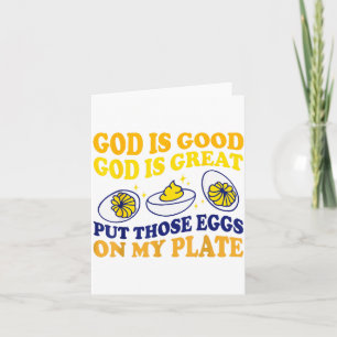 Deviled Egg Lover Funny Foodie Humor Apparel Uni-a Card