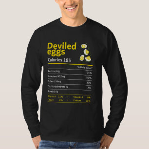 Deviled Egg Nutrition Facts Thanksgiving Costume C T-Shirt