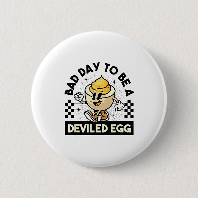Deviled Egg Thanksgiving Eggs For Men Women Funny  6 Cm Round Badge (Front)