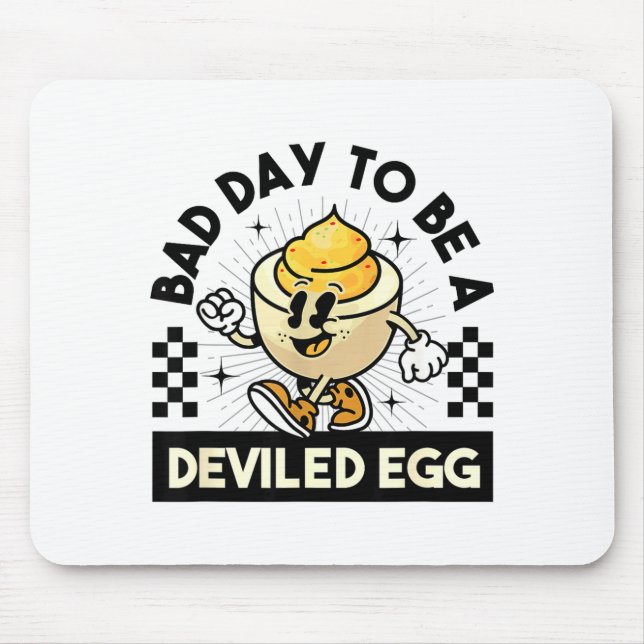 Deviled Egg Thanksgiving Eggs For Men Women Funny  Mouse Mat (Front)