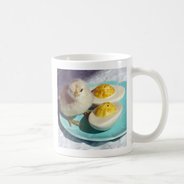 Deviled Eggs and the Chick Coffee Mug (Right)