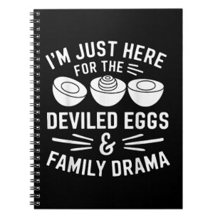 Deviled Eggs Family Drama Funny Foodie Gift Thanks Notebook