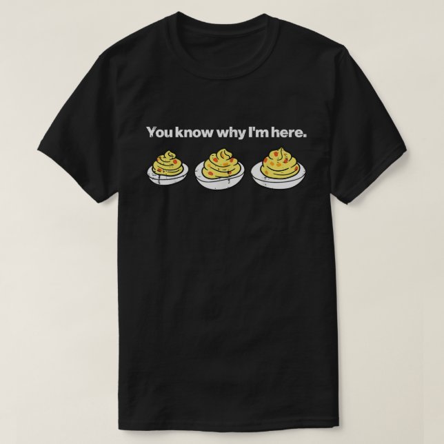 Deviled Eggs Funny Thanksgiving Shirt (Design Front)
