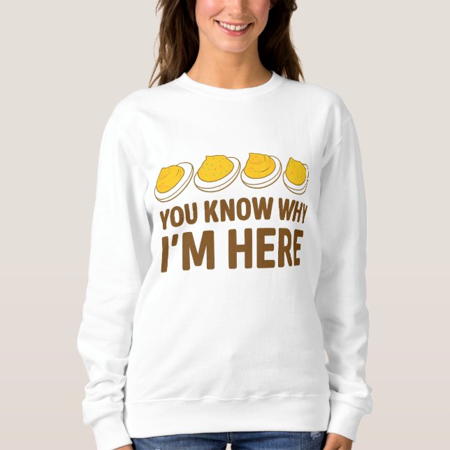 Deviled Eggs Shirt Funny Thanksgiving Party Shirt (Front)