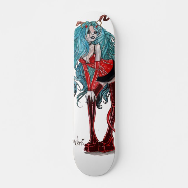 DevilGirl pinup Skateboard (Front)